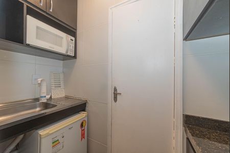 Cozinha de kitnet/studio para alugar com 1 quarto, 9m² em Brooklin, São Paulo