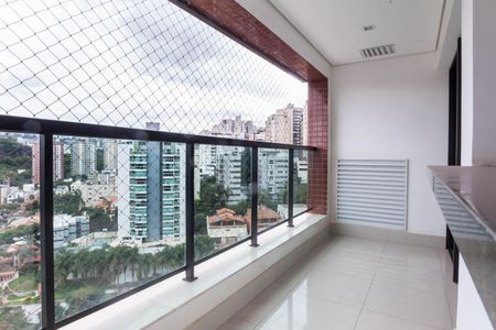 Varanda da Sala de apartamento à venda com 2 quartos, 110m² em Luxemburgo, Belo Horizonte