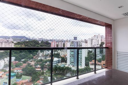 Varanda da Sala de apartamento à venda com 2 quartos, 110m² em Luxemburgo, Belo Horizonte