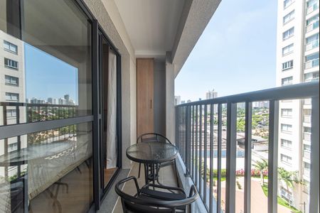 Varanda de kitnet/studio para alugar com 1 quarto, 24m² em Vila Cordeiro, São Paulo
