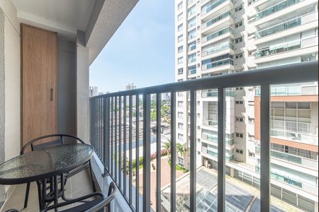 Varanda de kitnet/studio para alugar com 1 quarto, 24m² em Vila Cordeiro, São Paulo
