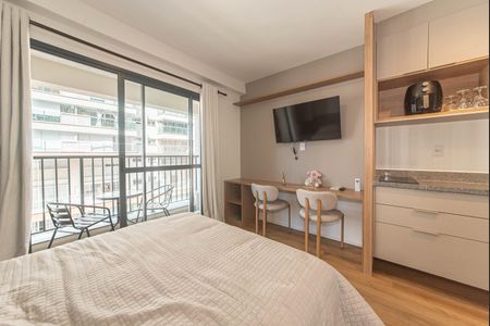 Studio para alugar com 24m², 1 quarto e sem vagaQuarto