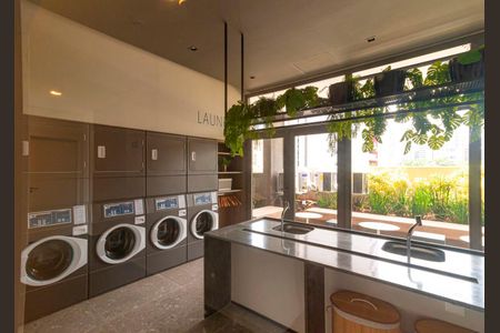 Studio para alugar com 25m², 1 quarto e sem vaga Studio para alugar com 25m², 1 quarto e sem vagaLavanderia