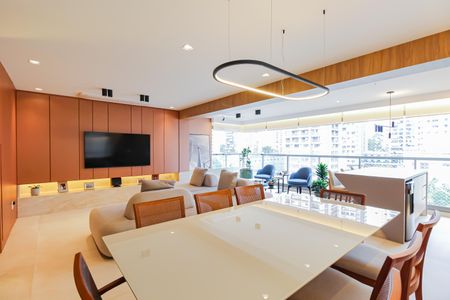 Sala de apartamento à venda com 3 quartos, 141m² em Brooklin, São Paulo