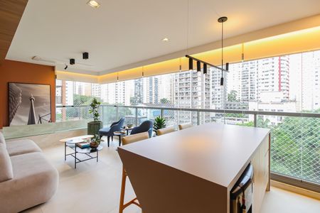 Varanda gourmet de apartamento à venda com 3 quartos, 141m² em Brooklin, São Paulo