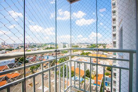 Varanda da sala de apartamento para alugar com 2 quartos, 50m² em Vila Leopoldina, Santo André