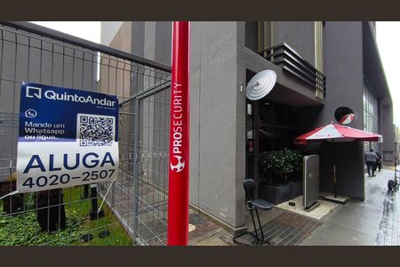 Apartamento para alugar com 28m², 1 quarto e sem vagaFachada + Plaquinha