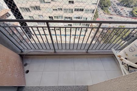 Varanda da Sala de apartamento para alugar com 1 quarto, 28m² em Liberdade, São Paulo