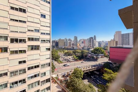 Varanda da Sala de apartamento para alugar com 1 quarto, 28m² em Liberdade, São Paulo