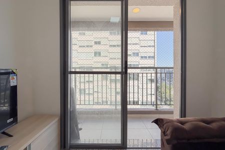 Varanda da Sala de apartamento para alugar com 1 quarto, 28m² em Liberdade, São Paulo