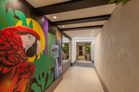 Apartamento à venda com 34m², 1 quarto e 1 vagaHall social