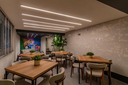 Apartamento à venda com 34m², 1 quarto e 1 vagaÁrea comum - Salão de festas