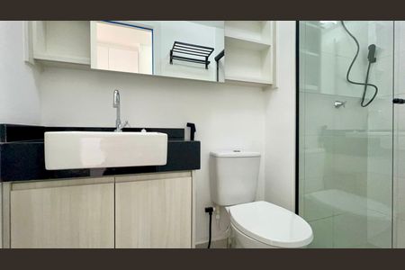 Studio para alugar com 25m², 1 quarto e sem vaga Studio para alugar com 25m², 1 quarto e sem vagaBanheiro