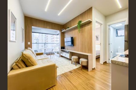 Sala de apartamento para alugar com 1 quarto, 28m² em Jardim Paulista, São Paulo
