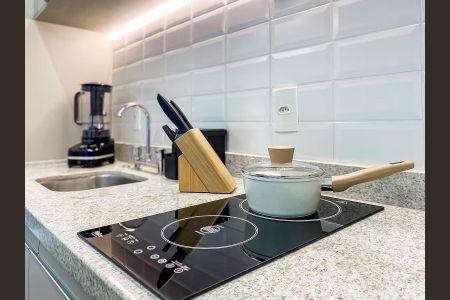 Apartamento à venda com 28m², 1 quarto e 1 vagaCozinha