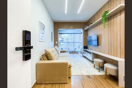 Sala de apartamento para alugar com 1 quarto, 28m² em Jardim Paulista, São Paulo