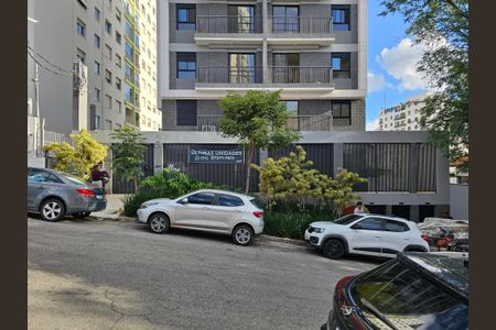 Studio para alugar com 30m², 1 quarto e sem vaga Studio para alugar com 30m², 1 quarto e sem vagaFachada e portaria