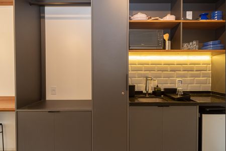 Studio para alugar com 25m², 1 quarto e sem vagaCozinha