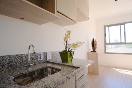Cozinha de kitnet/studio para alugar com 1 quarto, 26m² em Penha de França, São Paulo
