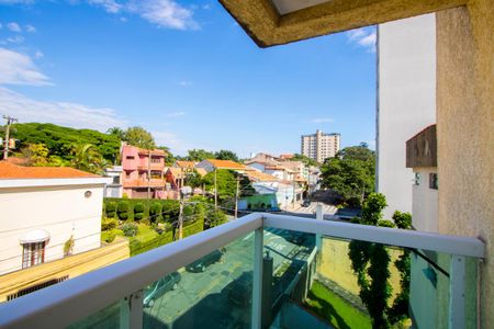 Varanda da sala de apartamento para alugar com 1 quarto, 36m² em Vila Guiomar, Santo André