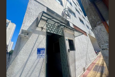 Studio à venda com 24m², 1 quarto e sem vagaPlaca instalada na fachada do imóvel