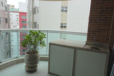 Varanda da Sala de apartamento para alugar com 1 quarto, 48m² em Gonzaga, Santos