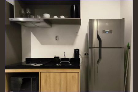 Cozinha de kitnet/studio à venda com 1 quarto, 23m² em Vila Mariana, São Paulo