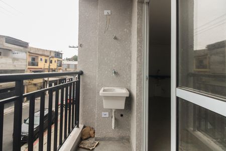 Varanda e Área de Serviço  de kitnet/studio para alugar com 1 quarto, 24m² em Vila Carrão, São Paulo