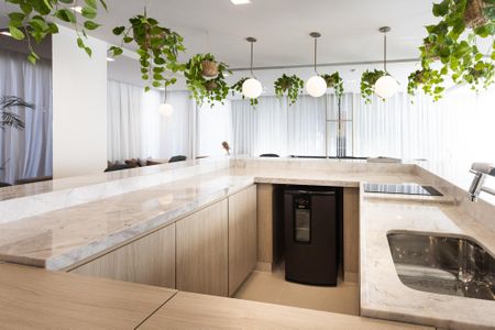 Studio à venda com 21m², 1 quarto e sem vagaSalão de festas