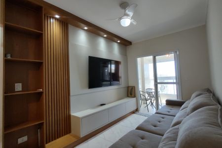 Sala de apartamento para alugar com 2 quartos, 67m² em Vila Caiçara, Praia Grande
