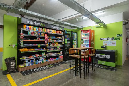 Apartamento para alugar com 42m², 1 quarto e 1 vaga Apartamento para alugar com 42m², 1 quarto e 1 vagaÁrea comum - Mercadinho