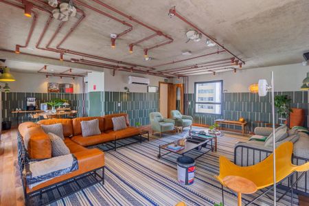 Área comum - Salão de festas de kitnet/studio à venda com 1 quarto, 18m² em Pinheiros, São Paulo