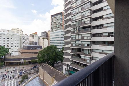 Vista/Varanda de kitnet/studio à venda com 1 quarto, 18m² em Pinheiros, São Paulo