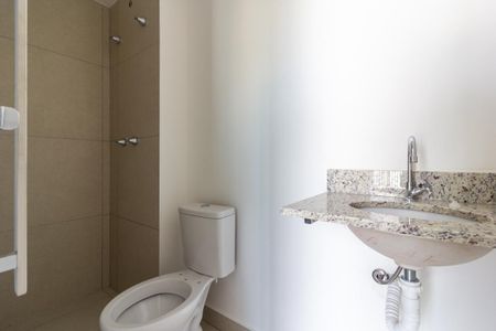 Banheiro de kitnet/studio à venda com 1 quarto, 22m² em Pinheiros, São Paulo