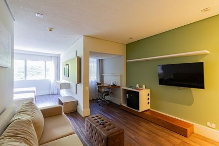 Sala de apartamento à venda com 1 quarto, 36m² em Cidade Monções, São Paulo