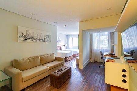 Sala de apartamento à venda com 1 quarto, 36m² em Cidade Monções, São Paulo