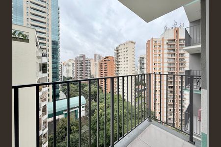 Apartamento para alugar com 27m², 1 quarto e sem vaga Apartamento para alugar com 27m², 1 quarto e sem vagaSacada do Studio