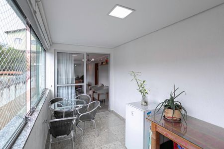 Varanda da sala  de apartamento à venda com 4 quartos, 128m² em Floresta, Belo Horizonte