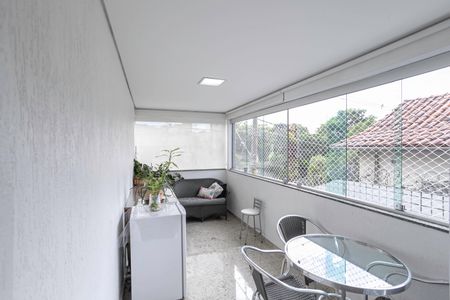 Varanda da sala  de apartamento à venda com 4 quartos, 128m² em Floresta, Belo Horizonte