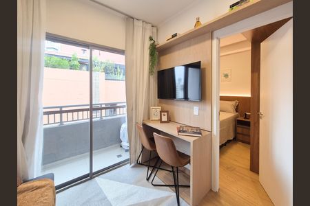 Sala de apartamento para alugar com 1 quarto, 25m² em Vila Nova Conceição, São Paulo