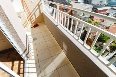 Varanda da Sala de apartamento para alugar com 2 quartos, 43m² em Jardim Record, Taboão da Serra