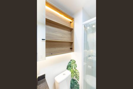 Studio para alugar com 25m², 1 quarto e sem vaga Studio para alugar com 25m², 1 quarto e sem vagaBanheiro