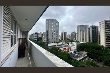 Varanda  de apartamento à venda com 4 quartos, 200m² em Funcionários, Belo Horizonte