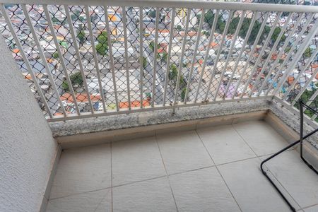 Varanda da sala de apartamento para alugar com 2 quartos, 56m² em Taboão, São Bernardo do Campo