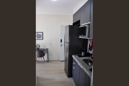 Apartamento para alugar com 26m², 1 quarto e sem vaga Apartamento para alugar com 26m², 1 quarto e sem vagaDetalhe - Cozinha Americana