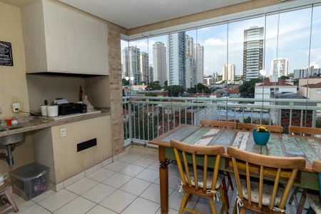 Varanda Gourmet de apartamento à venda com 3 quartos, 133m² em Vila Romana, São Paulo
