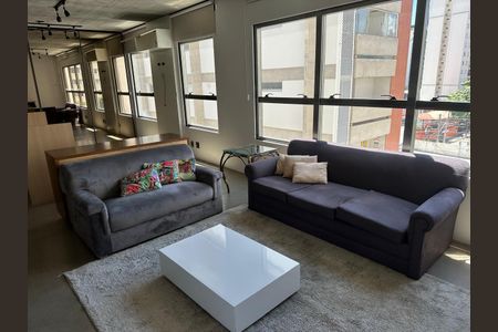 Sala de apartamento para alugar com 1 quarto, 70m² em Centro, Campinas