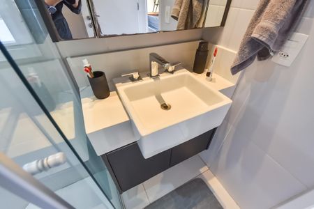 Studio para alugar com 43m², 1 quarto e 1 vaga Studio para alugar com 43m², 1 quarto e 1 vagaBanheiro