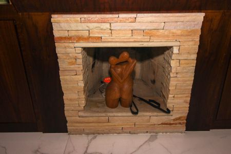 Apartamento para alugar com 95m², 3 quartos e 2 vagasDetalhe da Sala - Lareira