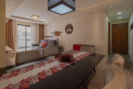 Sala/Sala de jantar de apartamento para alugar com 3 quartos, 98m² em Vila Nossa Senhora das Vitorias, Mauá